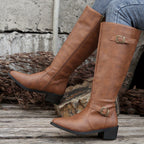 Odalys | Classic Riding Knee-High Boots – detail view