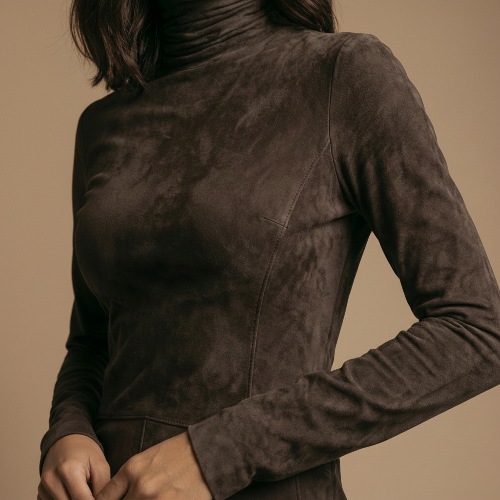 Onelia Elegant Terracotta Midi Dress by Vera Noir – styled view
