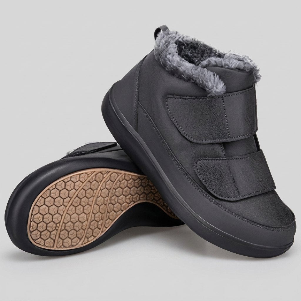 Orbin Men's Snow Boots in grey – front view