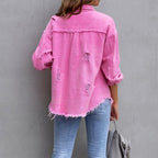 Ottilie Stylish Denim Jacket by Vera Noir – side view