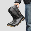 Owen Leather Cowboy Boots – front view