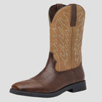 Owen Leather Cowboy Boots – back view