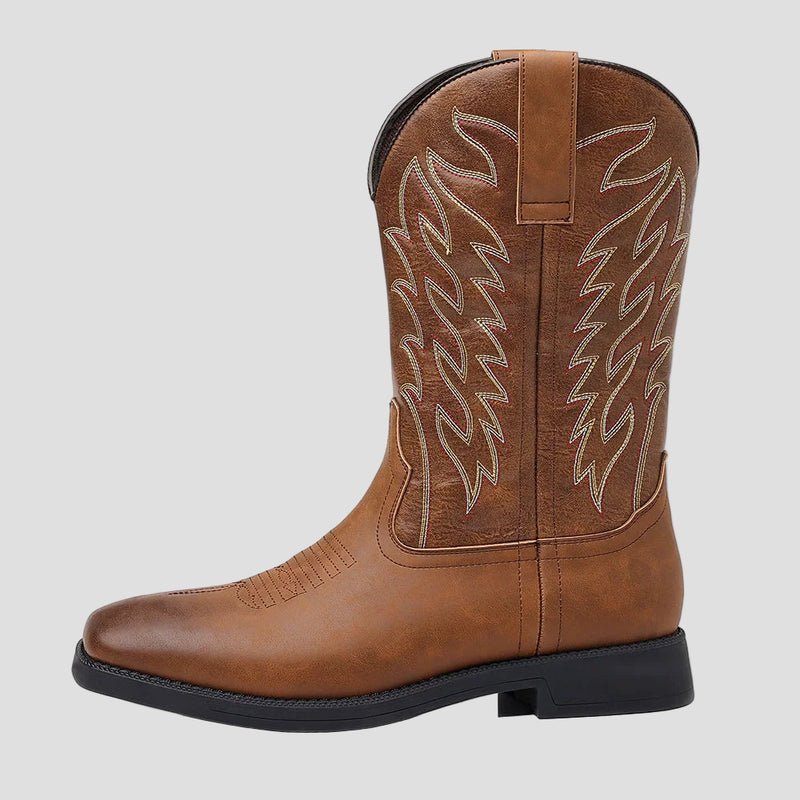 Owen Leather Cowboy Boots – detail view