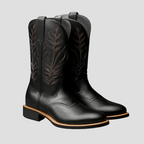 Owen Leather Cowboy Boots – styled view