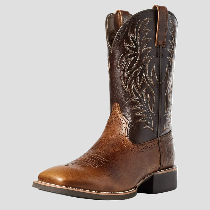 Owen Leather Cowboy Boots – back view