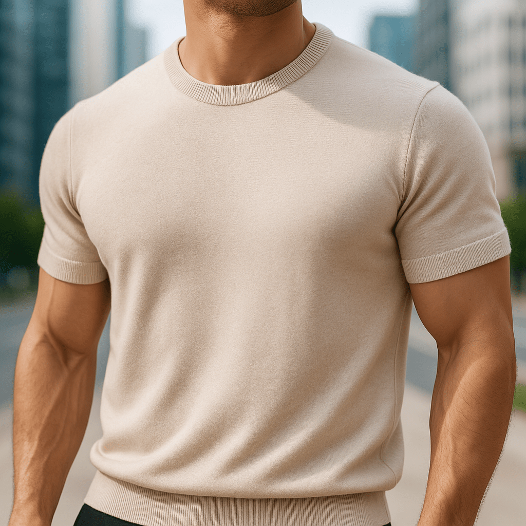 Pankov Men's Elegant Short Sleeve Shirt made from breathable fabric, perfect for stylish summer wear. - 2