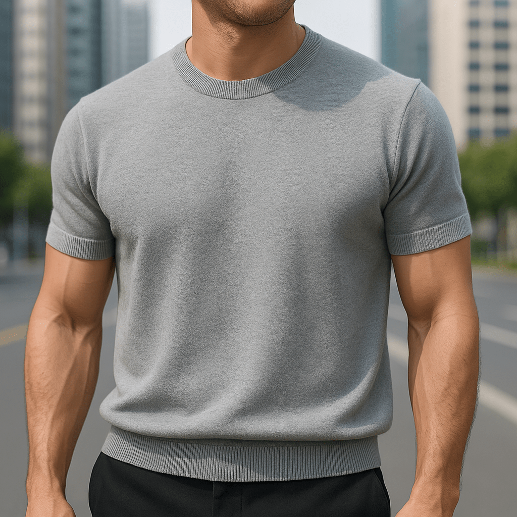 Pankov Men's Elegant Short Sleeve Shirt made from breathable fabric, perfect for stylish summer wear. - 3