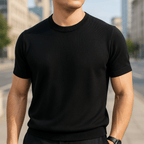 Pankov Men's Elegant Short Sleeve Shirt made from breathable fabric, perfect for stylish summer wear. - 4