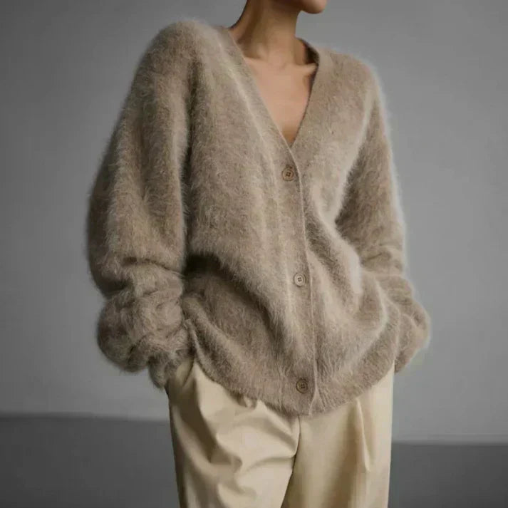 Perry Oversized Soft-Touch Sweater – front view
