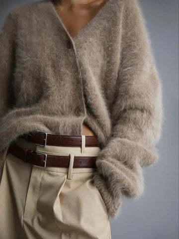 Perry Oversized Soft-Touch Sweater – side view
