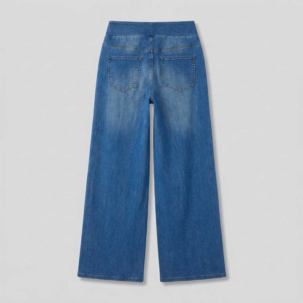Piper | High-Waisted Wide-Leg Jeans – back view