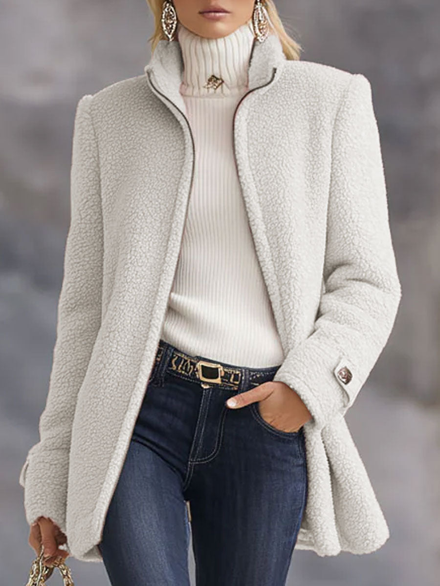 Polly Fleece Jacket by Vera Noir, back view