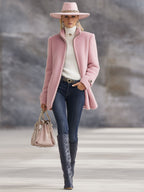 Polly Fleece Jacket by Vera Noir, zipper detail view
