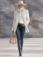 Polly Fleece Jacket by Vera Noir, styled outfit view