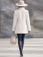 Polly Fleece Jacket by Vera Noir, close-up view