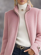 Polly Fleece Jacket by Vera Noir, worn full-length view