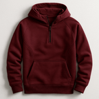 Porter Premium Hoodie in maroon – front view