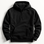 Porter Premium Hoodie in black – front view