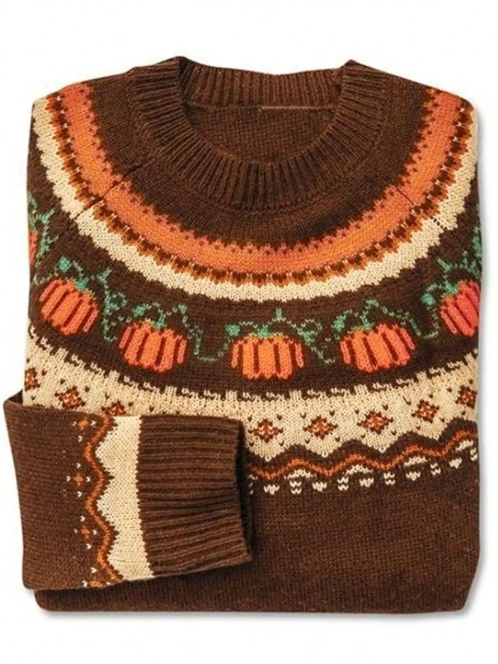 Pumpkin Sweater – detail view