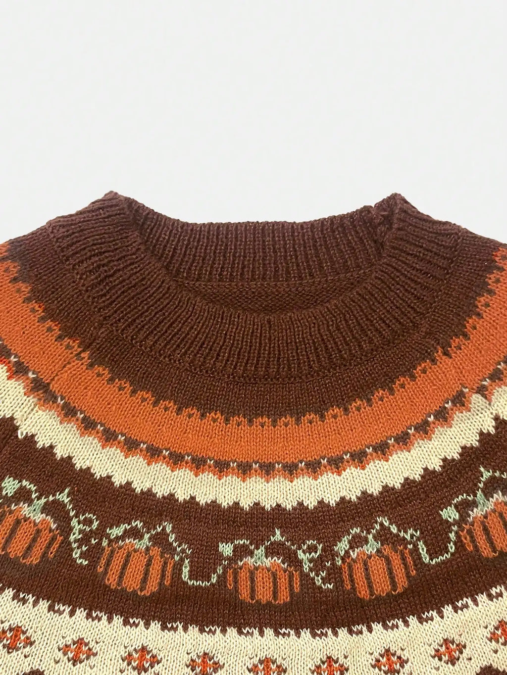 Pumpkin Sweater – detail view