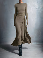 Queliravessa maxi dress styled with sandals for daytime