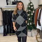 Queliravine Graphic Sweater & Skirt Duo – front view