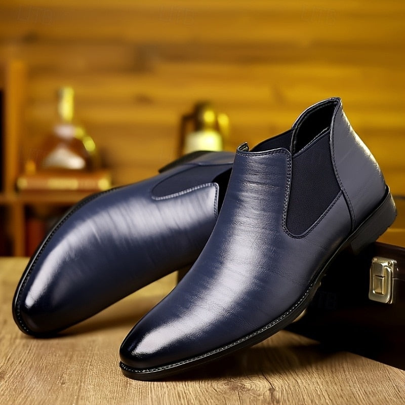 Quincy | Classic Slip-On Chelsea Boots – side view