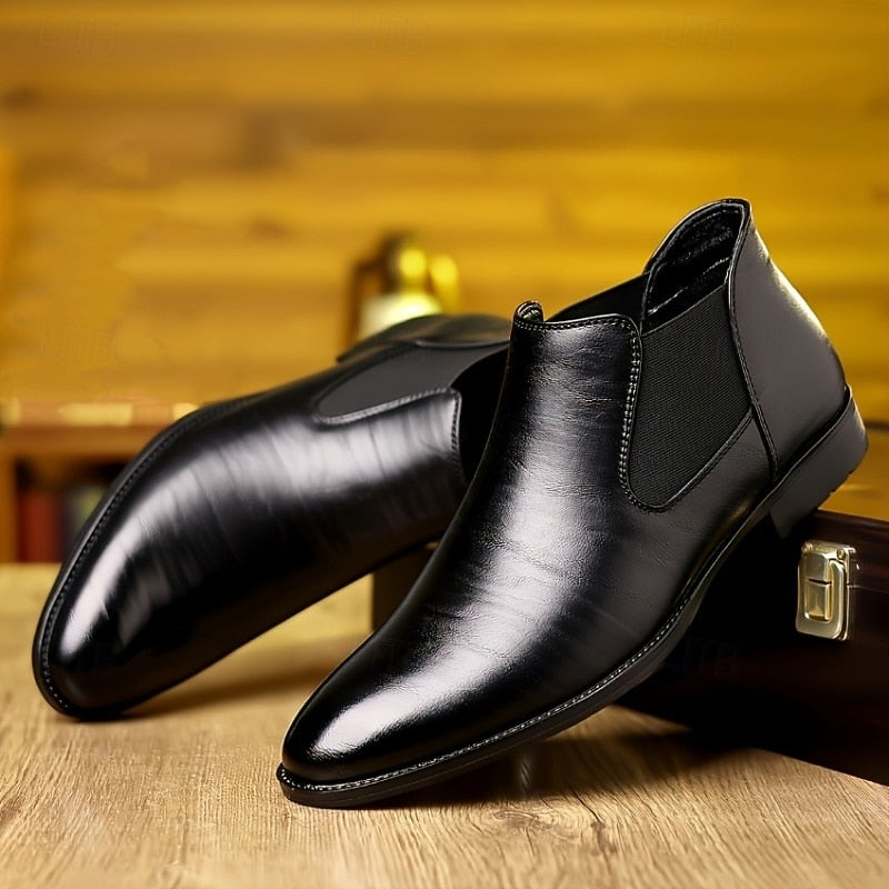 Quincy | Classic Slip-On Chelsea Boots – side view