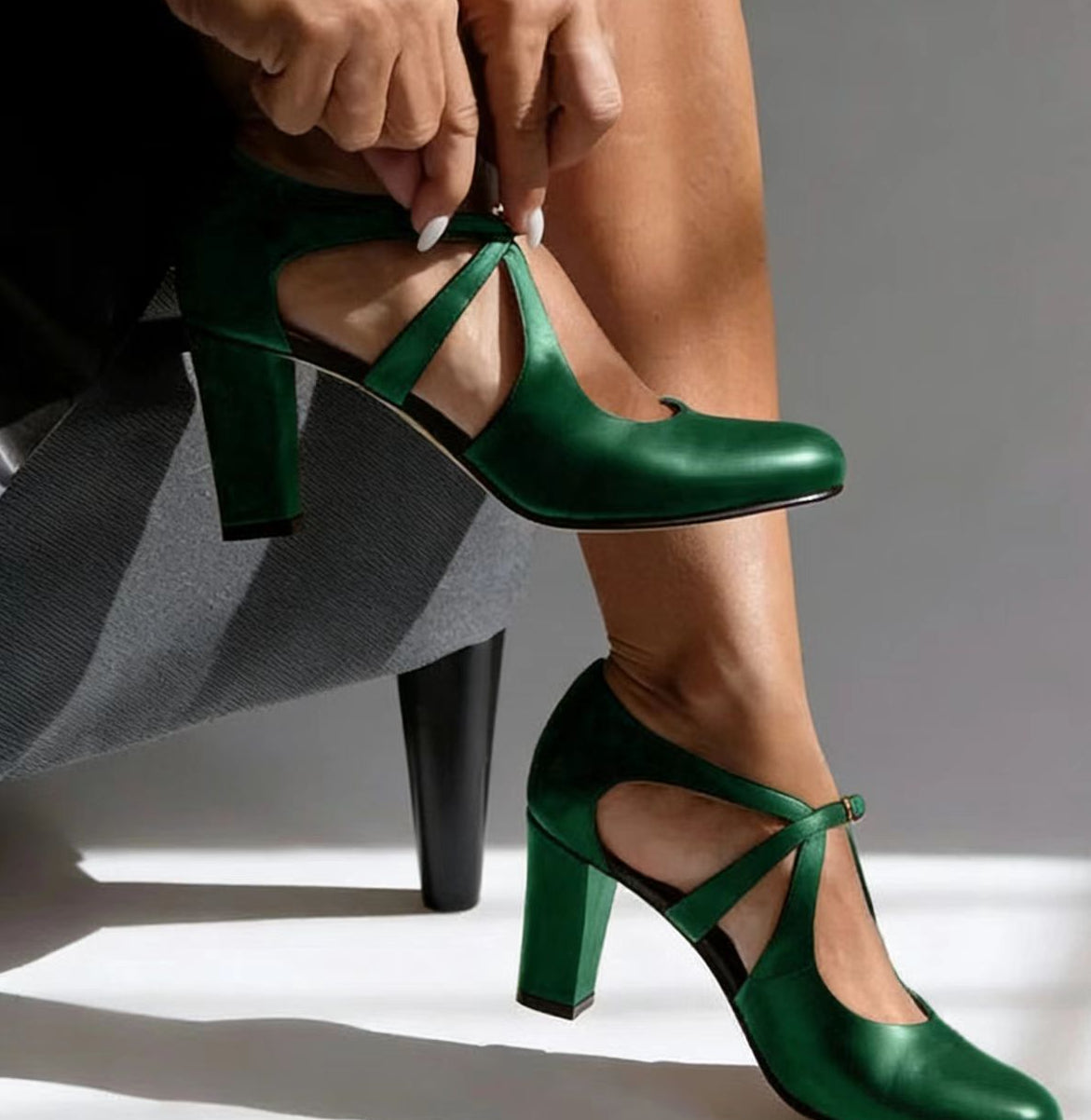 Raina Strap Heels – back view