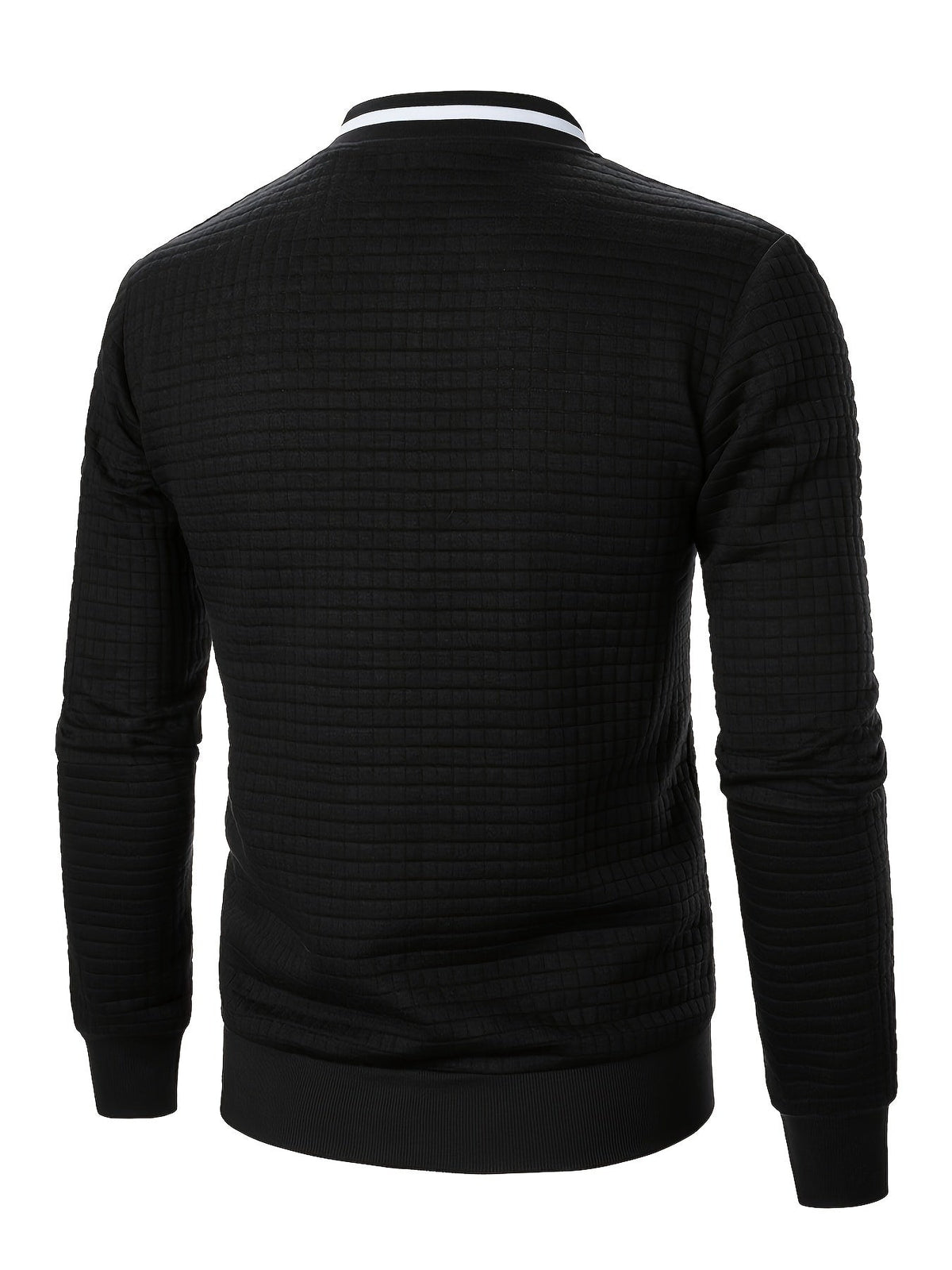 Rayner | Textured Zip-Up Bomber Jacket – back view