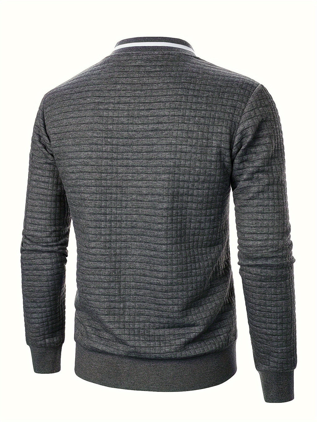 Rayner | Textured Zip-Up Bomber Jacket – back view