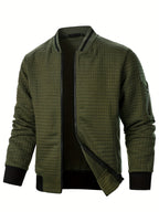 Rayner | Textured Zip-Up Bomber Jacket – front view