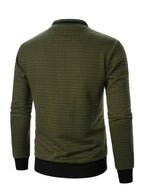Rayner | Textured Zip-Up Bomber Jacket – back view