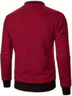 Rayner | Textured Zip-Up Bomber Jacket – back view