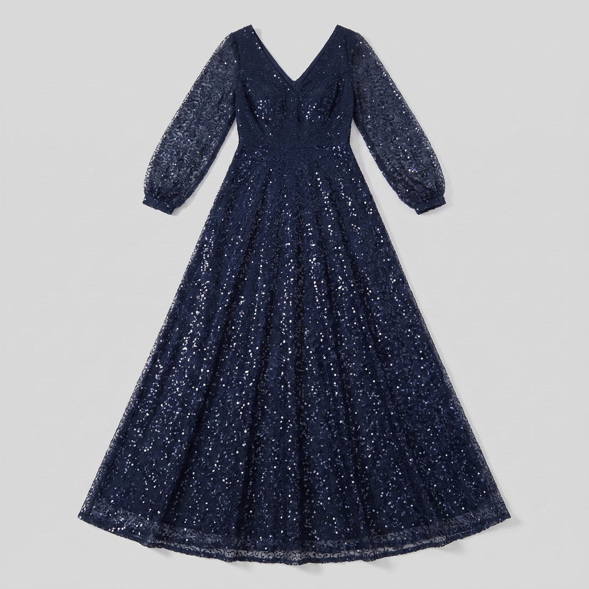 Rayven | Sequin A-Line Gown by Vera Noir – front view