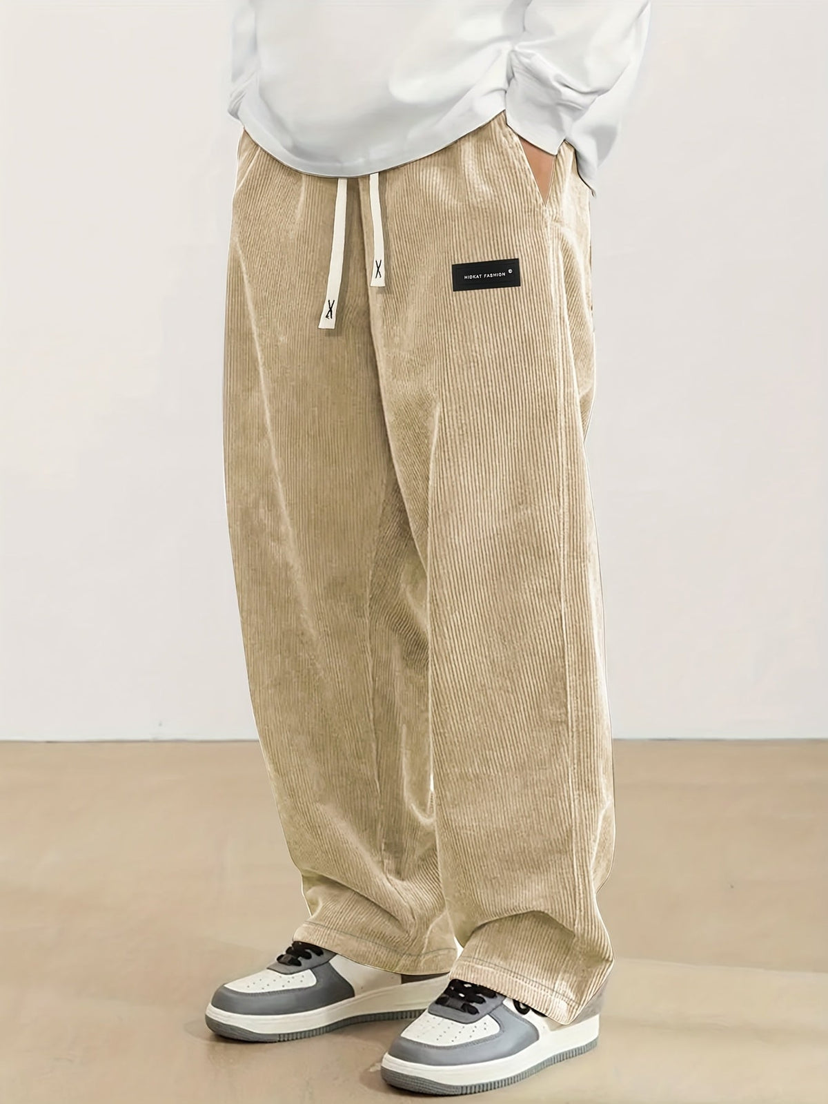 Reid | Relaxed Straight-Leg Pants – front view