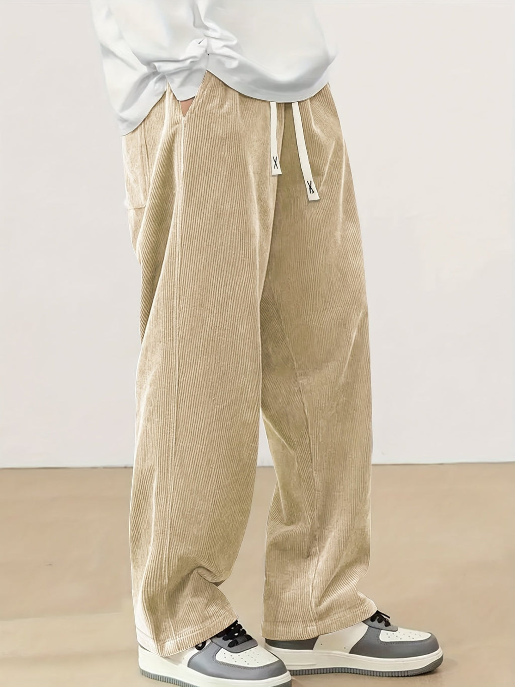 Reid | Relaxed Straight-Leg Pants – side view
