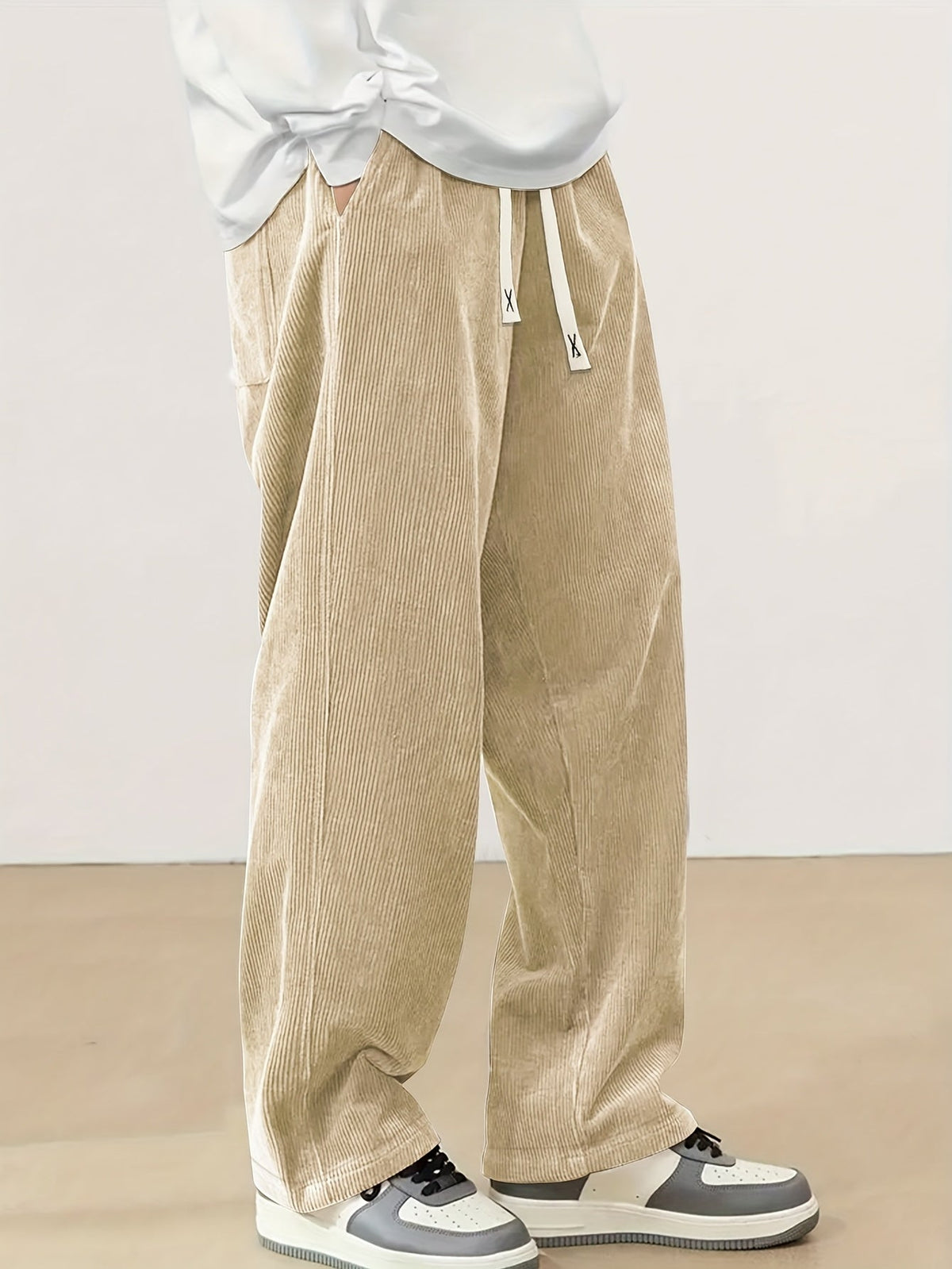 Reid | Relaxed Straight-Leg Pants – side view