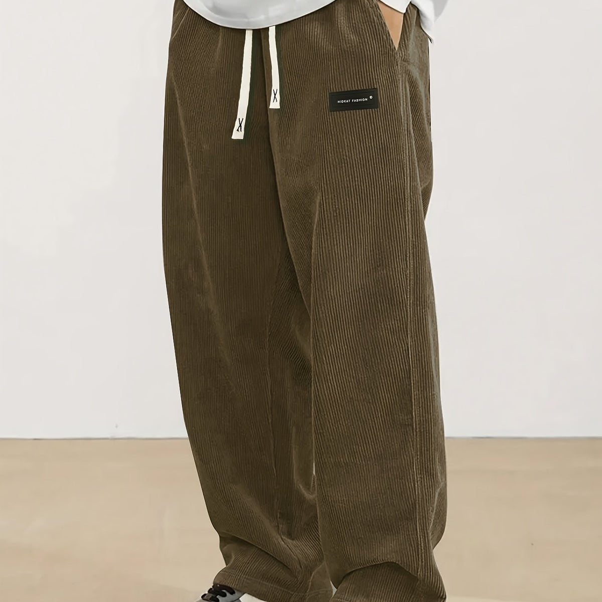 Reid | Relaxed Straight-Leg Pants – front view