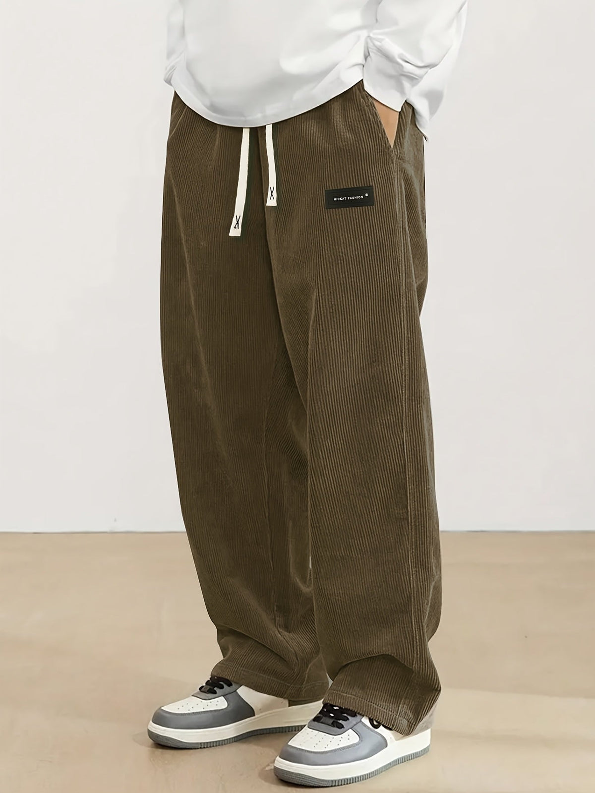 Reid | Relaxed Straight-Leg Pants – front view