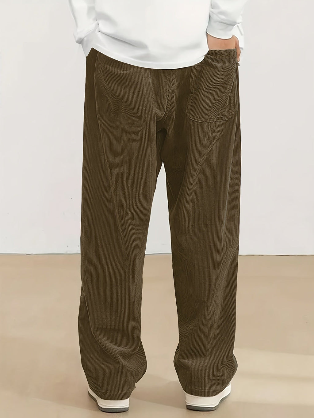Reid | Relaxed Straight-Leg Pants – styled view