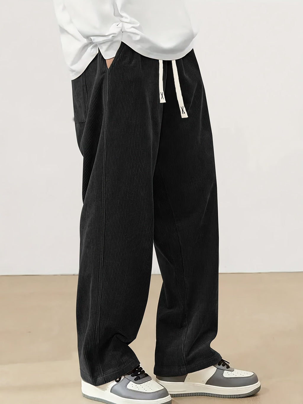 Reid | Relaxed Straight-Leg Pants – side view