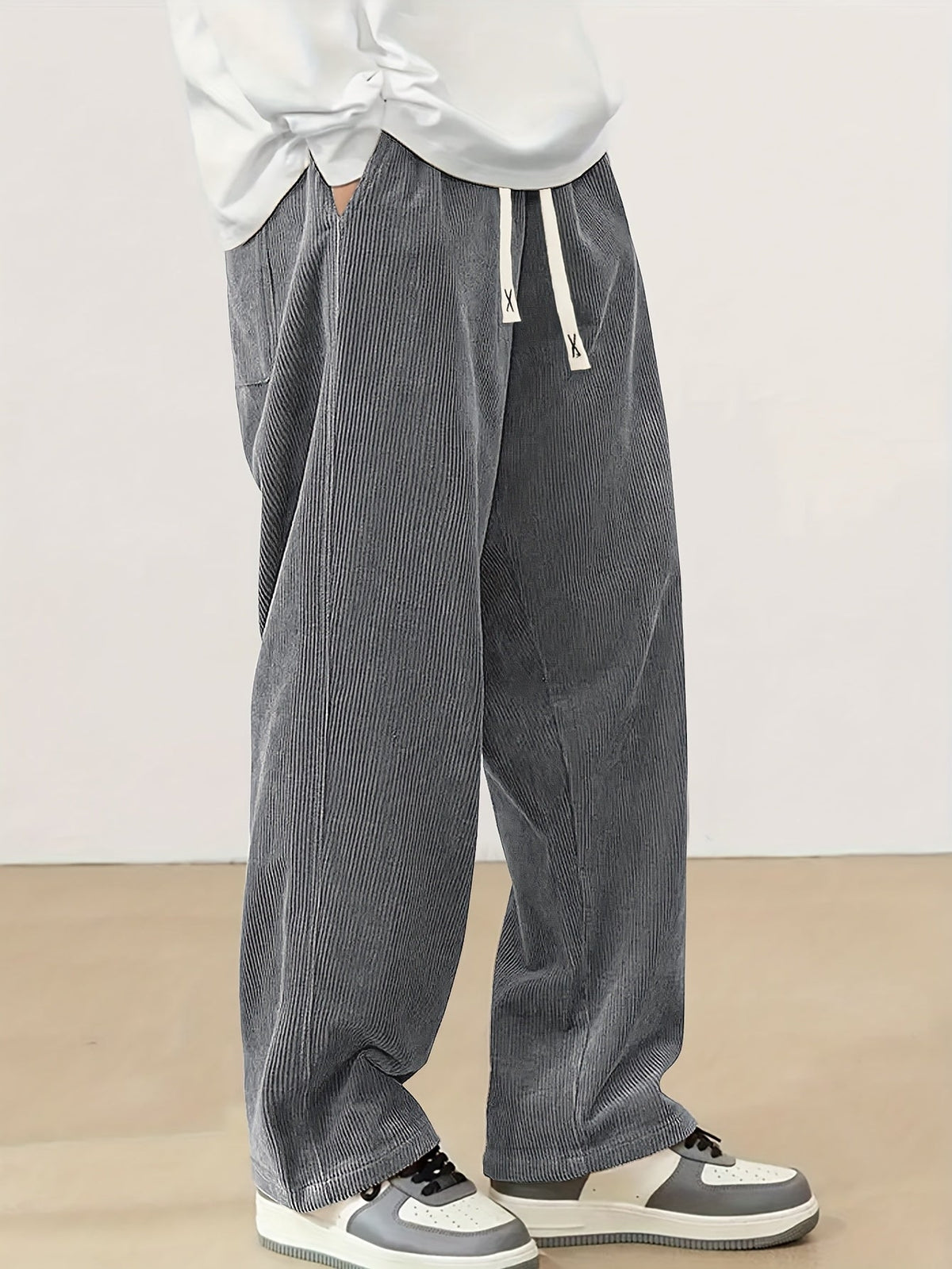 Reid | Relaxed Straight-Leg Pants – side view