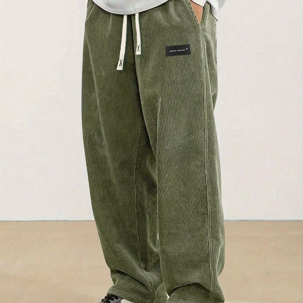 Reid | Relaxed Straight-Leg Pants – front view