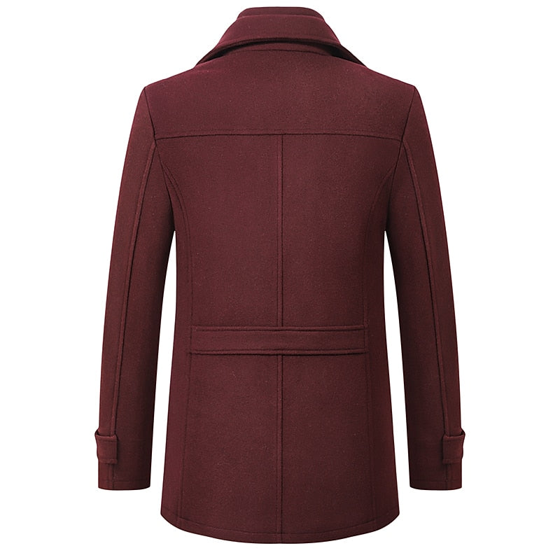 Reuben Tailored Business Coat – styled view