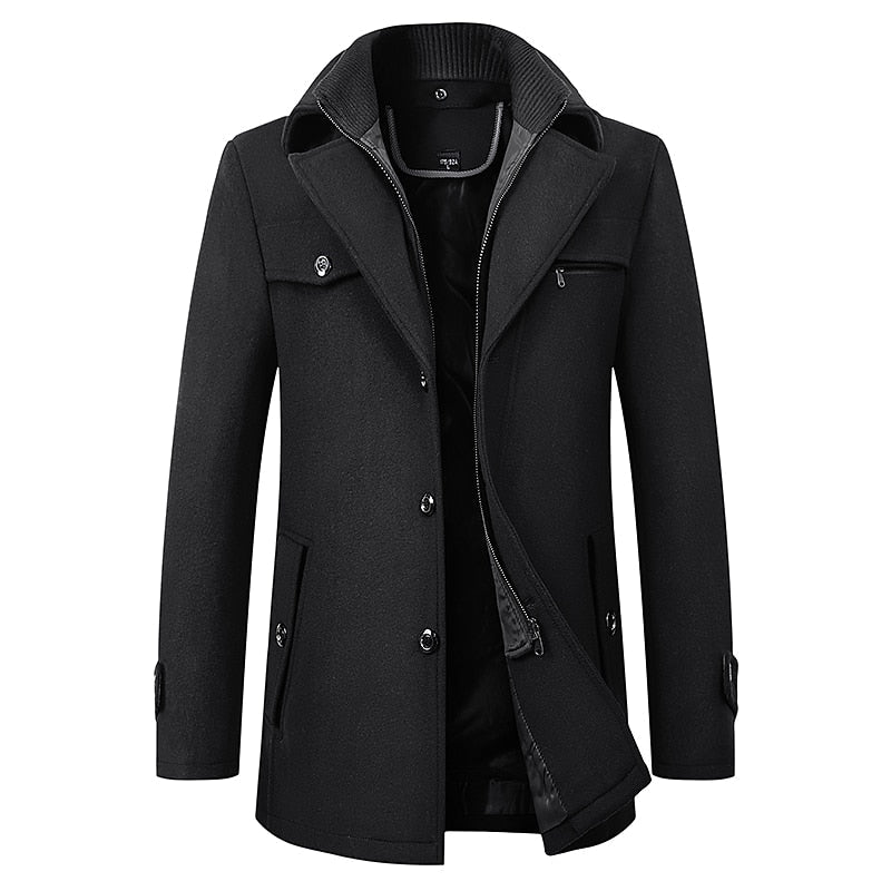 Reuben Tailored Business Coat – detail view