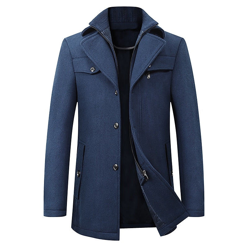 Reuben Tailored Business Coat – close-up