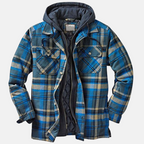 Rhettson | Rugged Hooded Plaid Jacket – front view