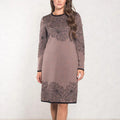 Rhoselavessa Printed V-Neck Dress – front view