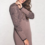 Rhoselavessa Printed V-Neck Dress – side view